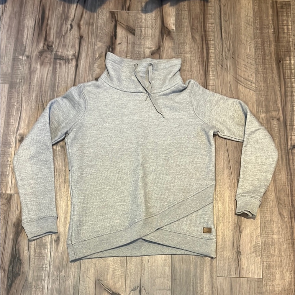 Roxy Gray Turtleneck Sweater with Relaxed Fit